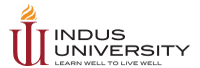 Indus University logo